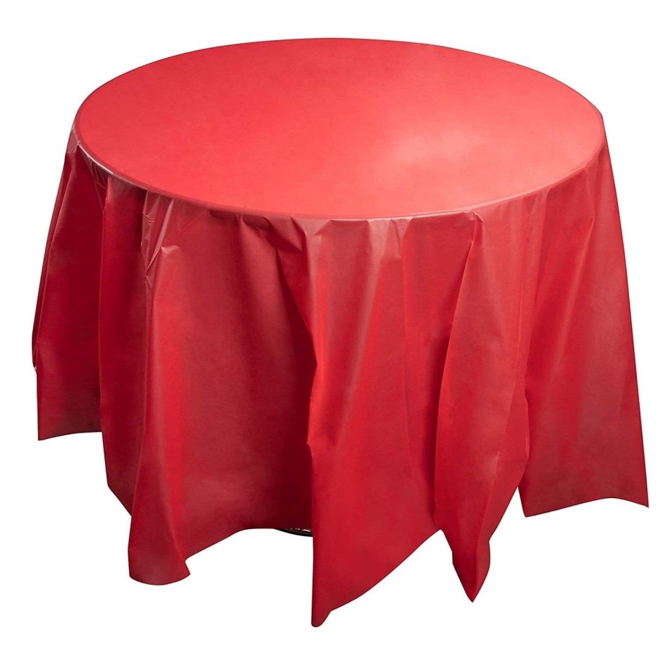 Plastic Tablecloth Red