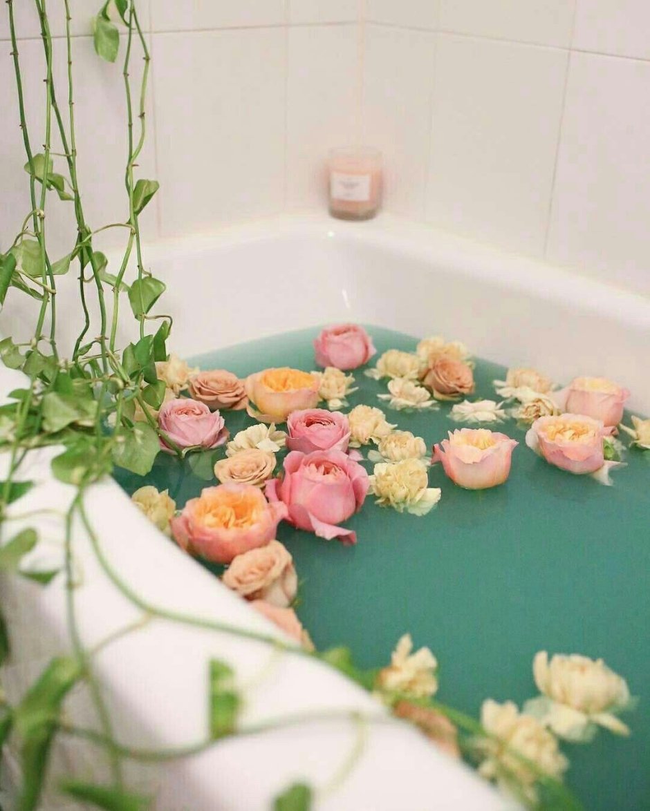 Цветы в ванной